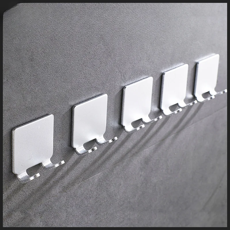 2PCS Adhesive Razor Holder Wall Mounted Bathroom for Shower Hook Rack Shaver Shaving Holder Plastic Hook