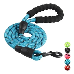 Reflective Durable Large Dog Leash Training Running Rope Medium Big Dog Collar Leashes Strong Lead Rope For Labrador Rottweiler