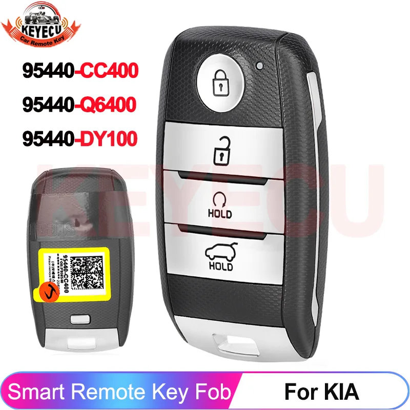 

Оригинальная бесконтактная карта KEYECU для KIA Carens Seltos Sonet 2021 2022 2023, чип 6A, дистанционный ключ 95440-DY100 95440-CC400 95440-Q6400