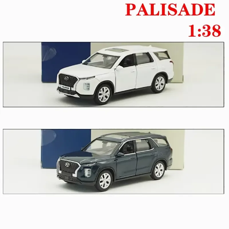 for PALISADE 1:38 Diecast Alloy SUV Model Static Simulation Ornament Collectible Gift Toy