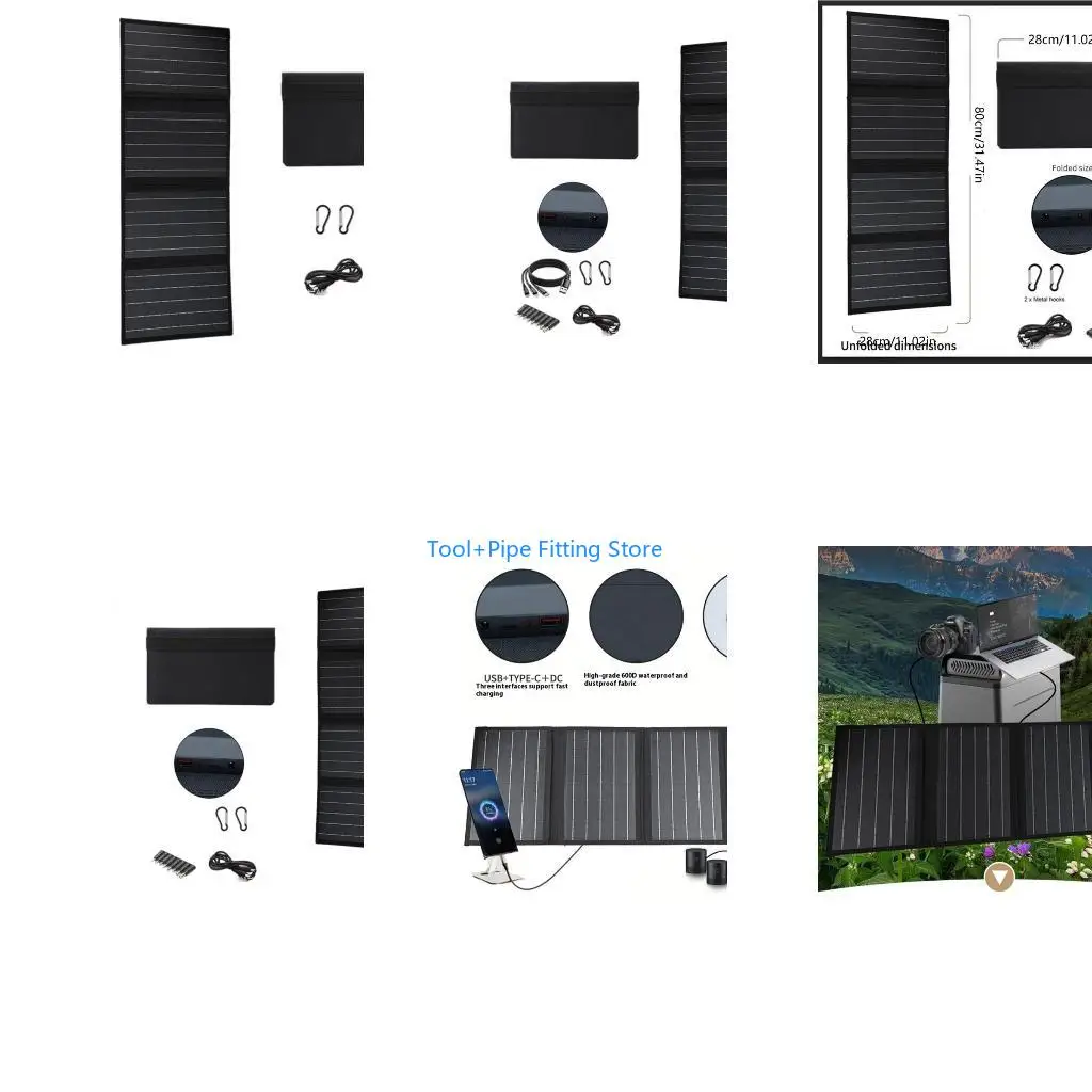 F92B 40W Solar Power Charging Device High Efficiency Outdoor Solar Cell Plate