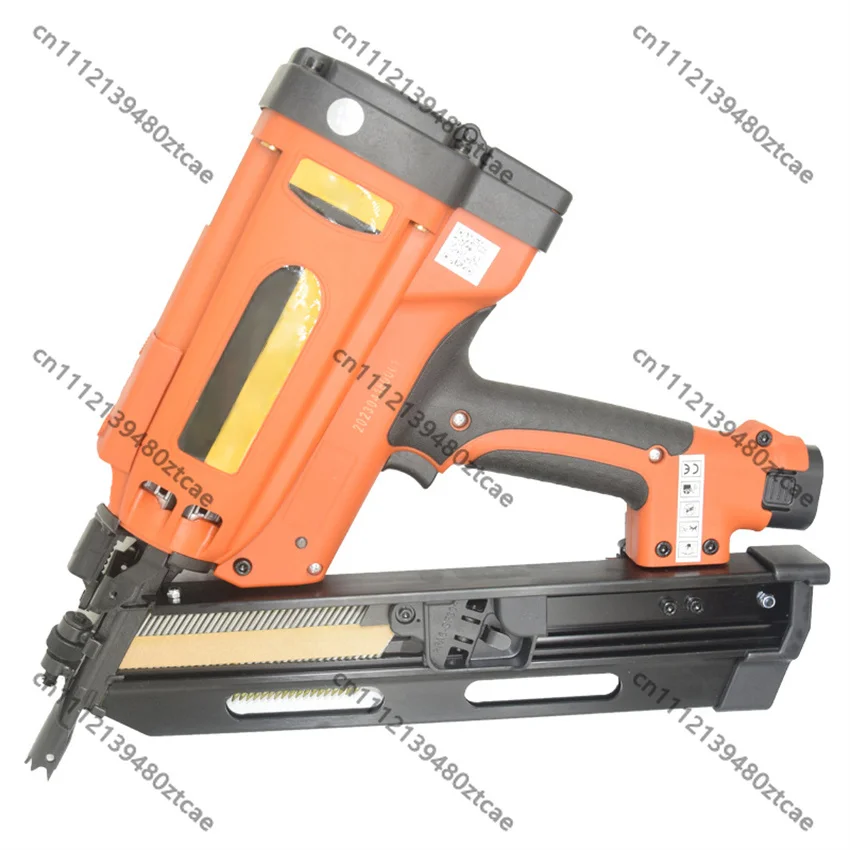 GSN3490B Rechargeable Lithium Battery Framing Nail Gun 220V Cordless Row Steel Nailer Woodworking Construction Tool