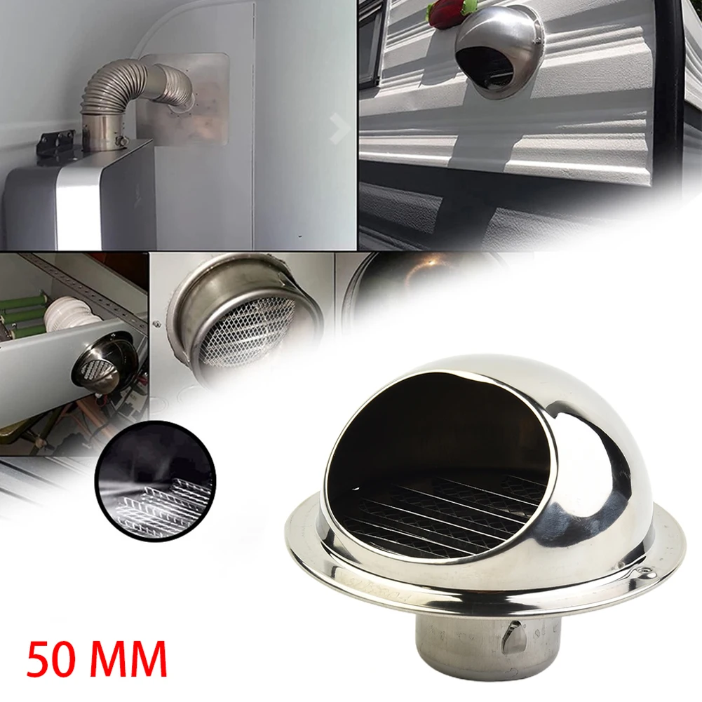 Stainless Steel Ducting Ventilation Exhaust/ Grille Cover Air Vent Ducting Waterproof Outlet Heating Cooling Vents Cap
