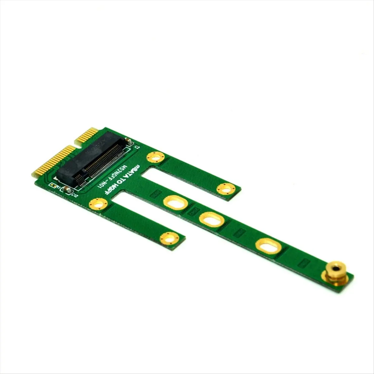 ABAN MSATA to M.2 NGFF Adapter Convert Card 6.0Gb/S NGFF M.2 SATA-Bus SSD B Key to MSATA Male Riser M.2 Adapter for M2 SSD view 6