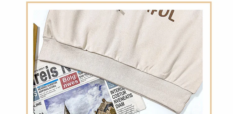 Frühlingskleidungsset für Teenager-Mädchen, Herbst-Trainingsanzug für Kinder, Sweatshirt mit Buchstabenmuster + Hosenanzug, Sportkleidung für die Schule, Kinderkostüme. – Detail 11