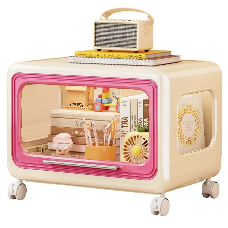 

Cartoon children's toy storage cabinet Bookshelf Large capacity plastic multi-functional living room storage cabinet