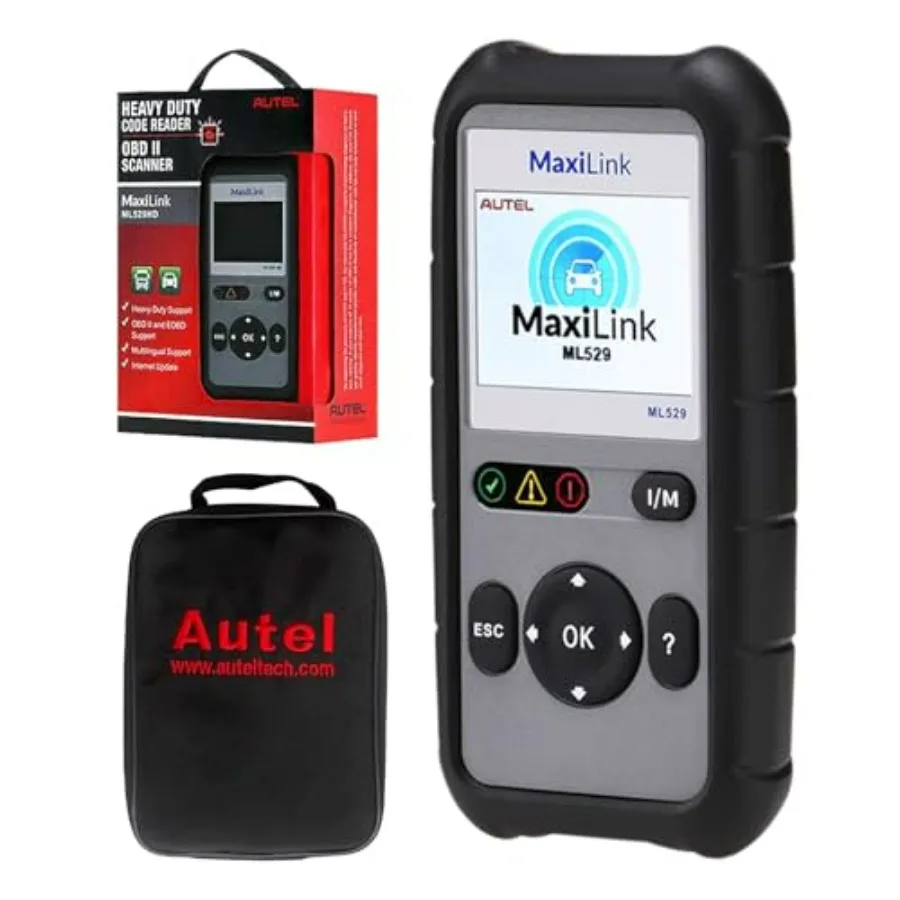 

MaxiLink ML529 Upgraded OBDII Scanner with Lifetime Software Update AutoVIN for Quick DTC Turning Off Vehicle Engine/Emission L