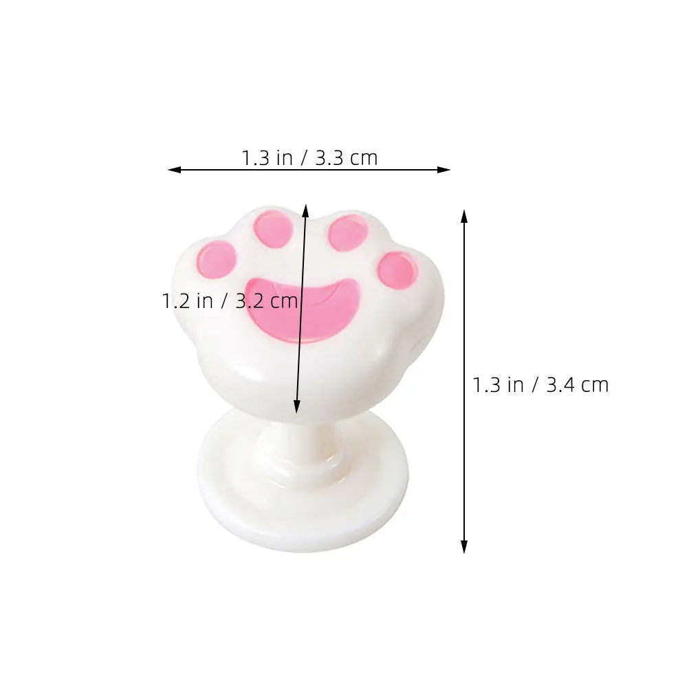 1 زوج Abs المرحاض خزان زر فلوش دفع استبدال القط مخلب على شكل مساعد الحمام أجزاء خزان المياه المرحاض زر المقبض العلوي #5