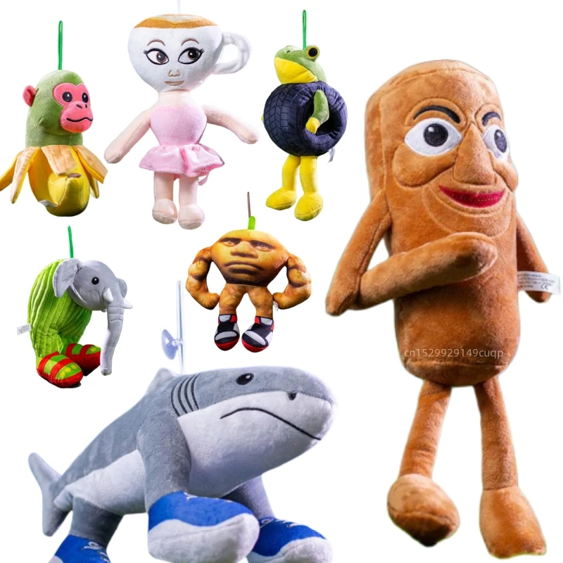 

Italian Brainrot Plushie Kawaii Tung Tung Sahur Telalaero Telala Stuffed Plush Toy Shark Soft Anime Dolls Birthday Gift