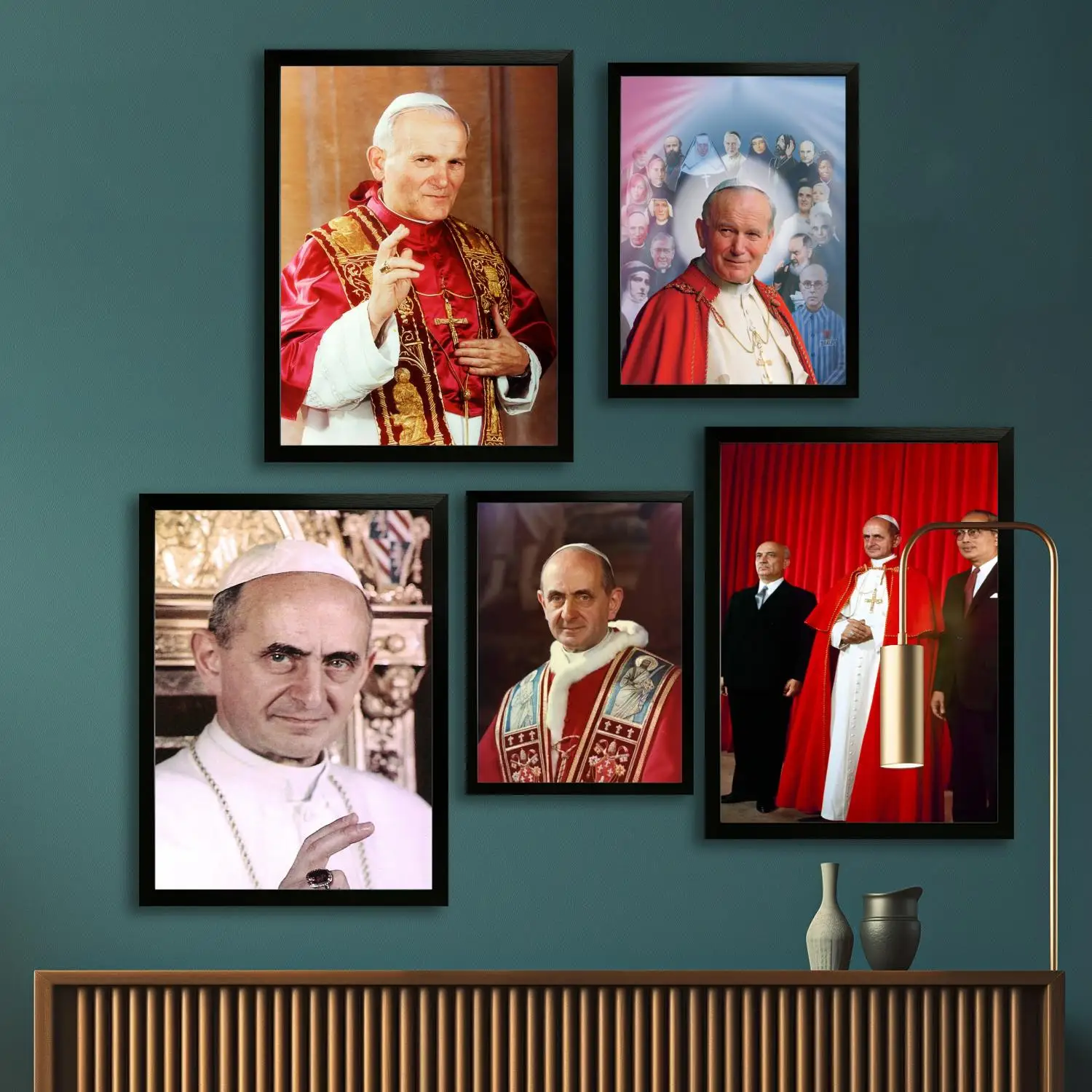 Pope Paul VI Canvas Art Poster and Wall Art Picture Print, Modern Family Bedroom Decor Posters,Decorative painting