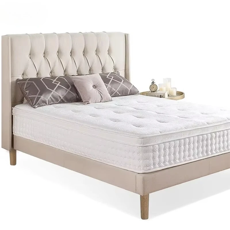 Wholesale  Price King Queen Twin Double Size Latex Gel Memory Foam Pocket Spring Hotel Bed Mattress With Cover in  Box