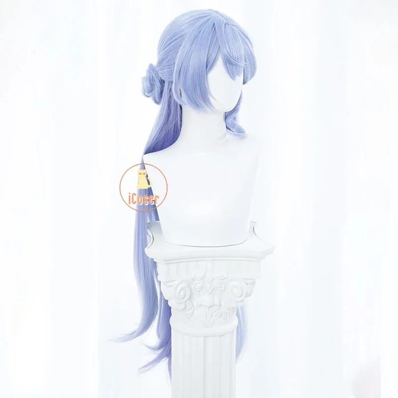 Robin Honkai Star Rail Cosplay Wig 100cm Blue Wings - Image 4