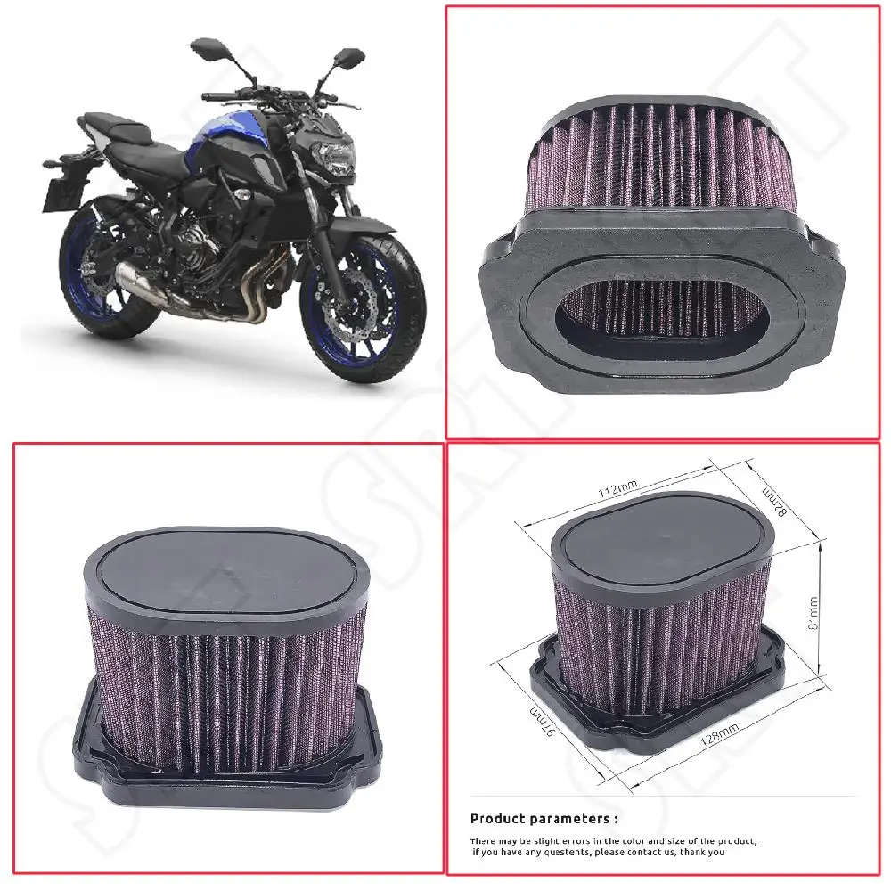 

For Yamaha MT 07 MT07 FZ07 MT-07 Tracer 700 XSR700 2014-2021 Motorcycle AirFilter Cleaner Air Intake Replacement Cleaner Filter