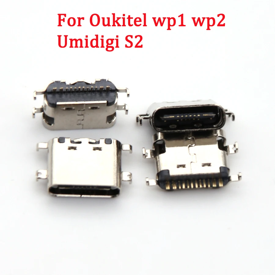 5-50pcs Micro Usb Type-c Jack Socket Connector For Oukitel wp2 wp1 Umidigi S2 Charging Port Dock Plug Replacement Repair Parts