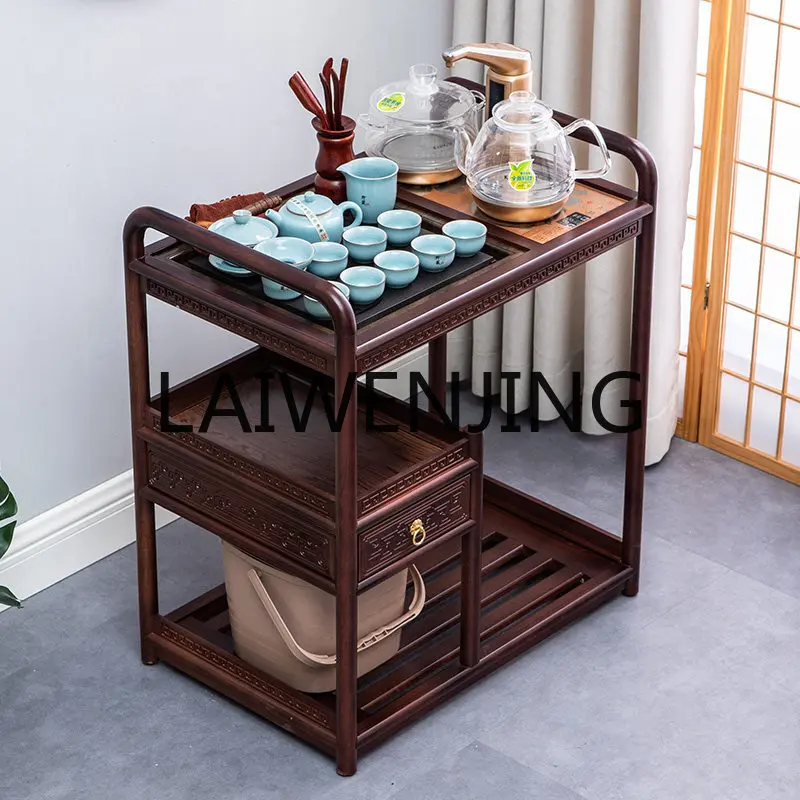 RWJ Moving Wheels Tea Cart Kamjove Suit Automatic Kettle Integrated Tea Table Household Small Tea Table