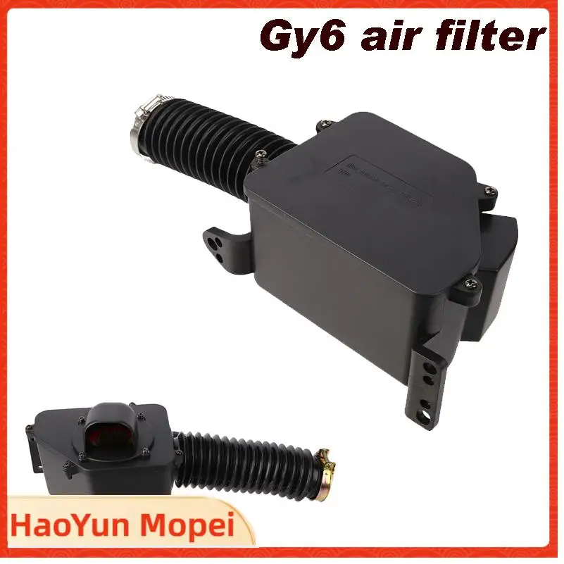 

Top Quality For GY6 125cc 150cc ATV Go Kart Moped Scooter BUGGY 4Wheel Univers Air Filter Box Cleaner Motorbike Intake Sets