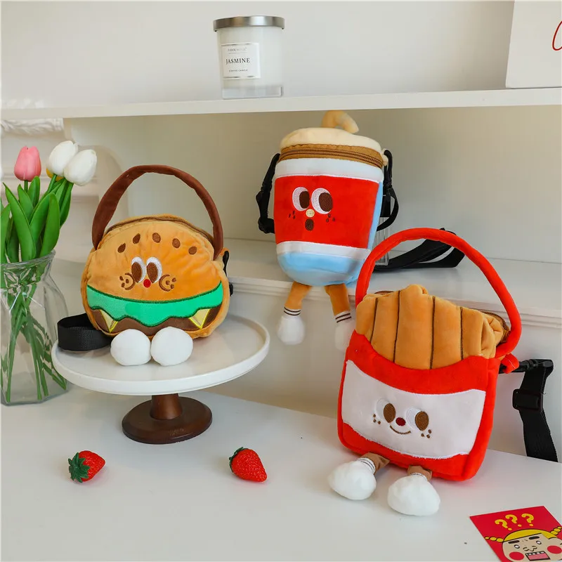 

New Coke Doll Shoulder Bag Cute Cartoon Children's Backpack Boys And Girls Going Out Crossbody Bag Lightweight aAnd Cute Bag