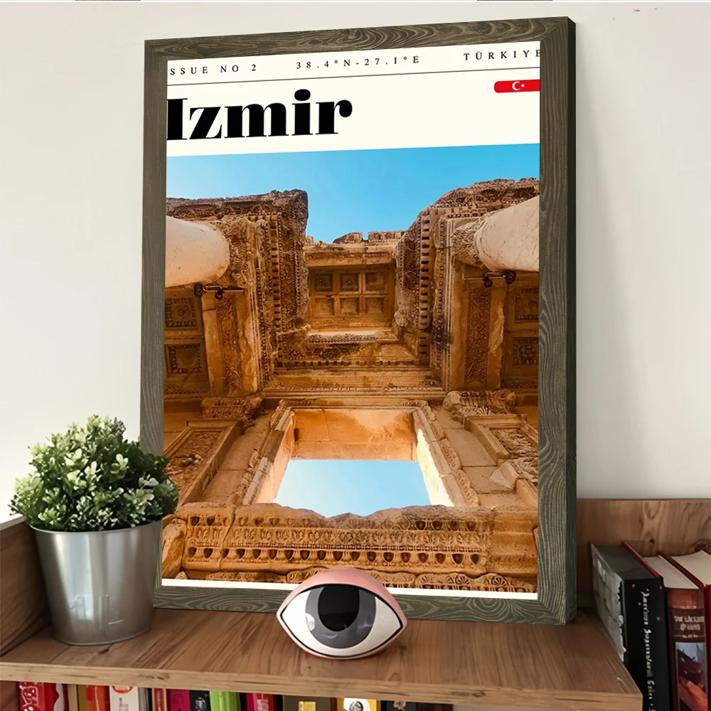 إزمير تركيا السفر الفن الطباعة المشارك صور الرسم على لوحات القماش الجدارية للوحات الزخرفية الديكور عناصر ديكور المنزل #4