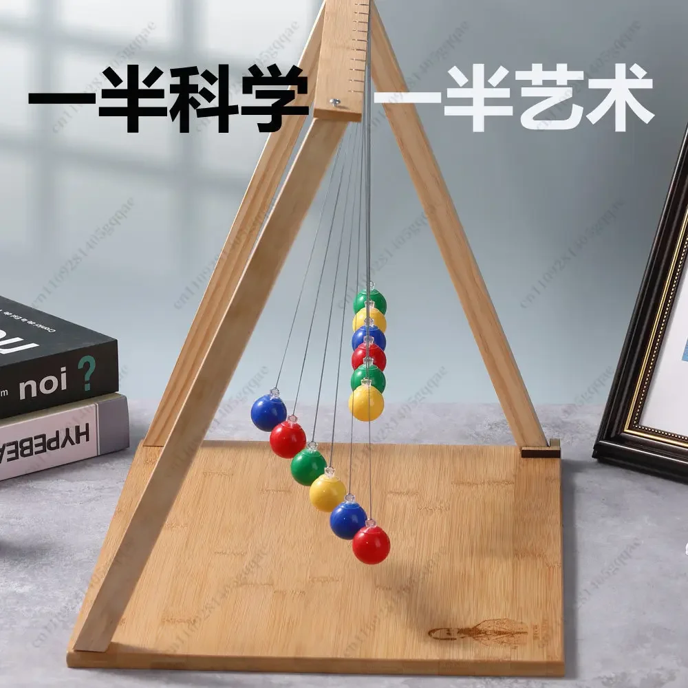 OYLP Serpentine Pendulum Simple Pendulum Wave Experiment Newton Pendulum Teaching Aids 12 Balls Physics Science Children's Toys