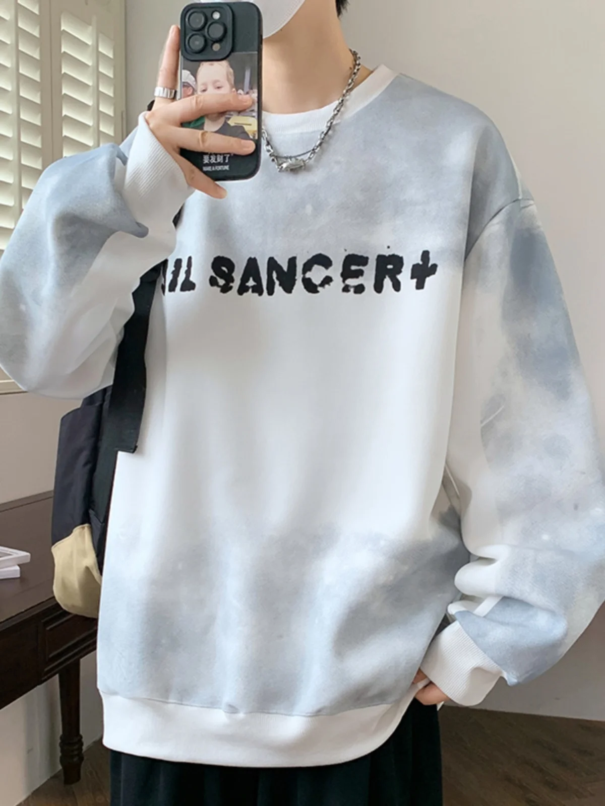 

Хлопковый спортивный костюм с круглым вырезом, плотный, свободного кроя, для учащихся средних и старших классов, весна-осень, спортивная одежда