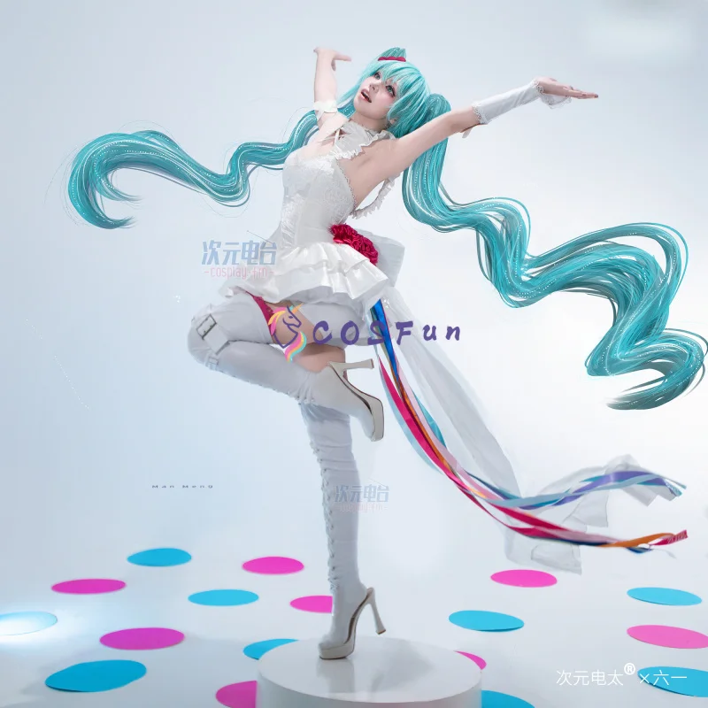 

2025 Miku Cosplay Costume Racing Uniform Halloween Carnival Party Christmas Play Role Clothes Clothing for Women COSFun