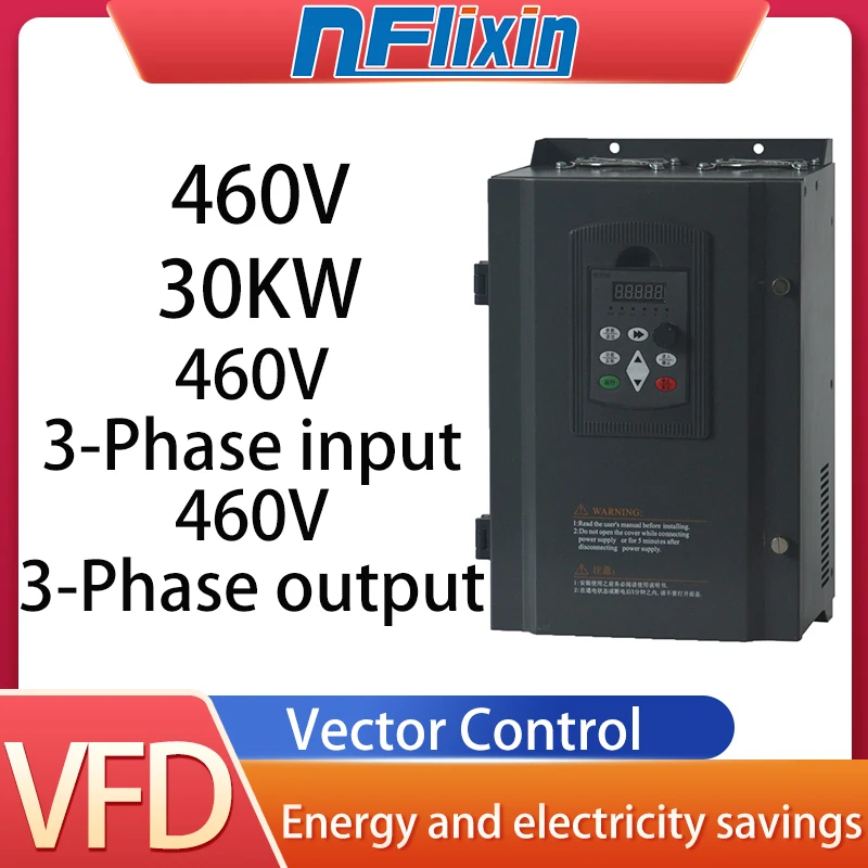 

18.5/22/30/37/45/55KW VFD Inverter Frequency converter 3-phase 460V input to 3-phase 460V output for motor