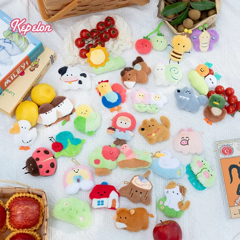 Kepelon Kawaii Figure Magnetic Sticker Blind Box Collection, 30 Bags/Box Creative Plush Toys,Cute Animal Figurines Gift Toys