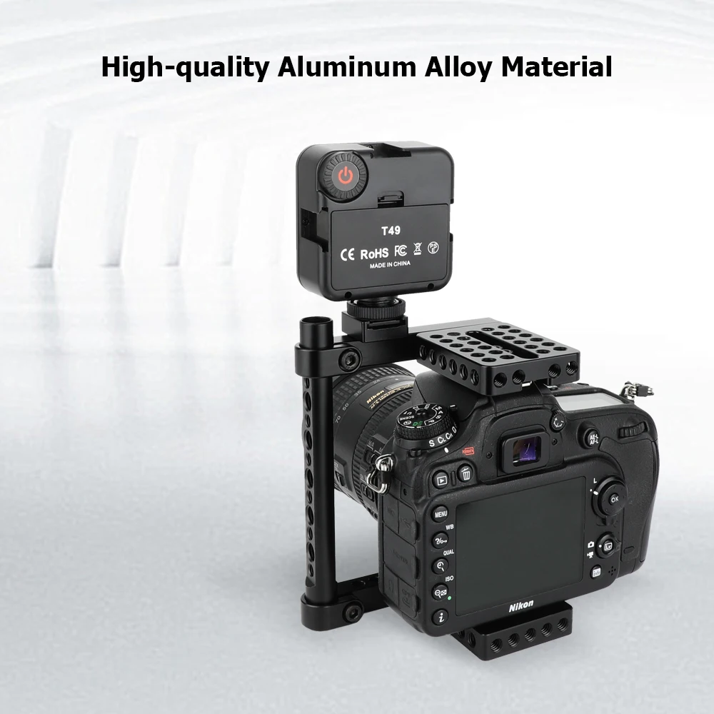 Адаптер для крепления на холодный башмак KIMRIG с винтами 1/4 3/8 винтами для крепления светодиодного освещения, ручка монитора, микрофон, набор установки для камеры «сделай сам»