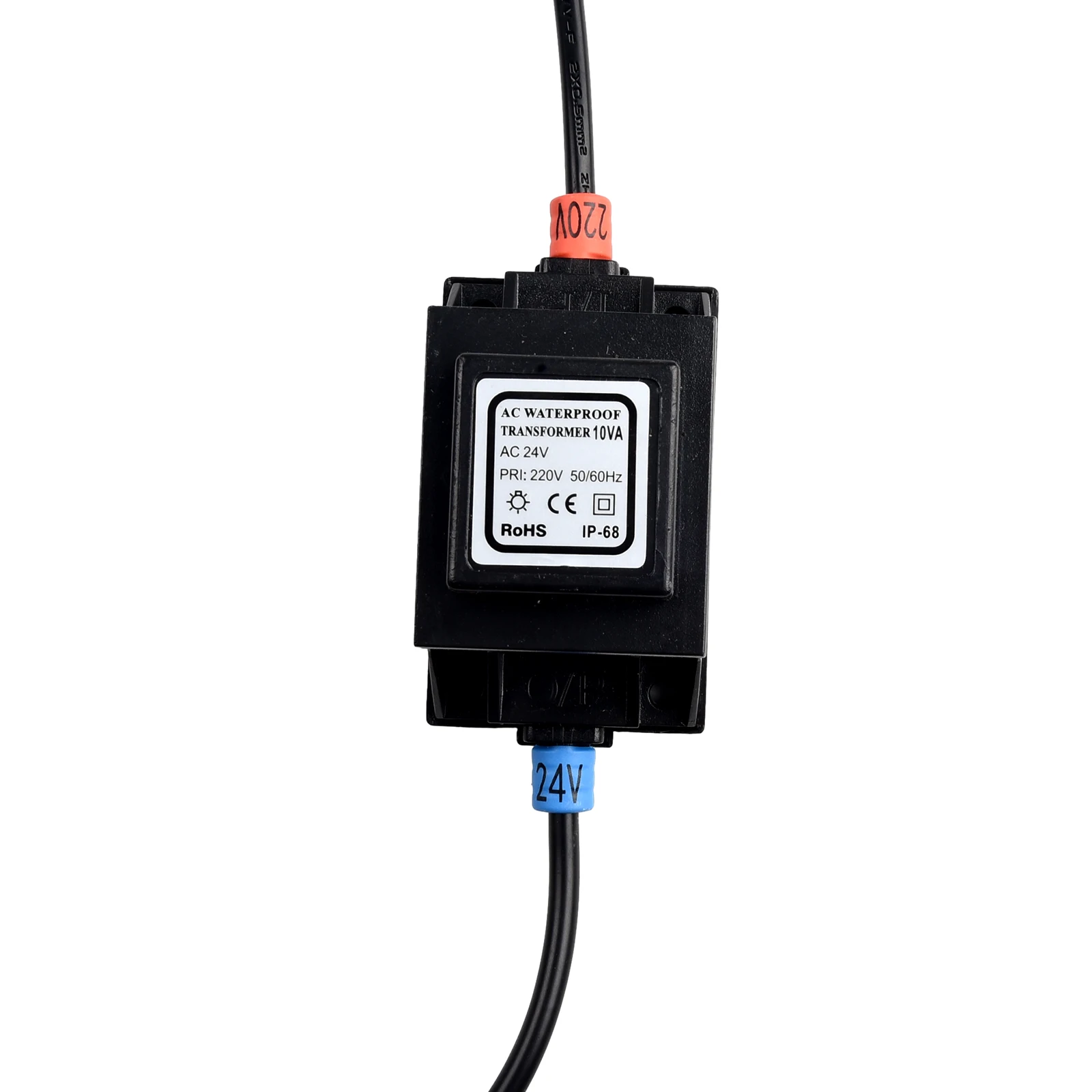 LED Transformer Transformer Epoxy Resin Fully Molded Output 24V (AC) Resin 24V AC/AC Power 5-80W For 24V Pumps