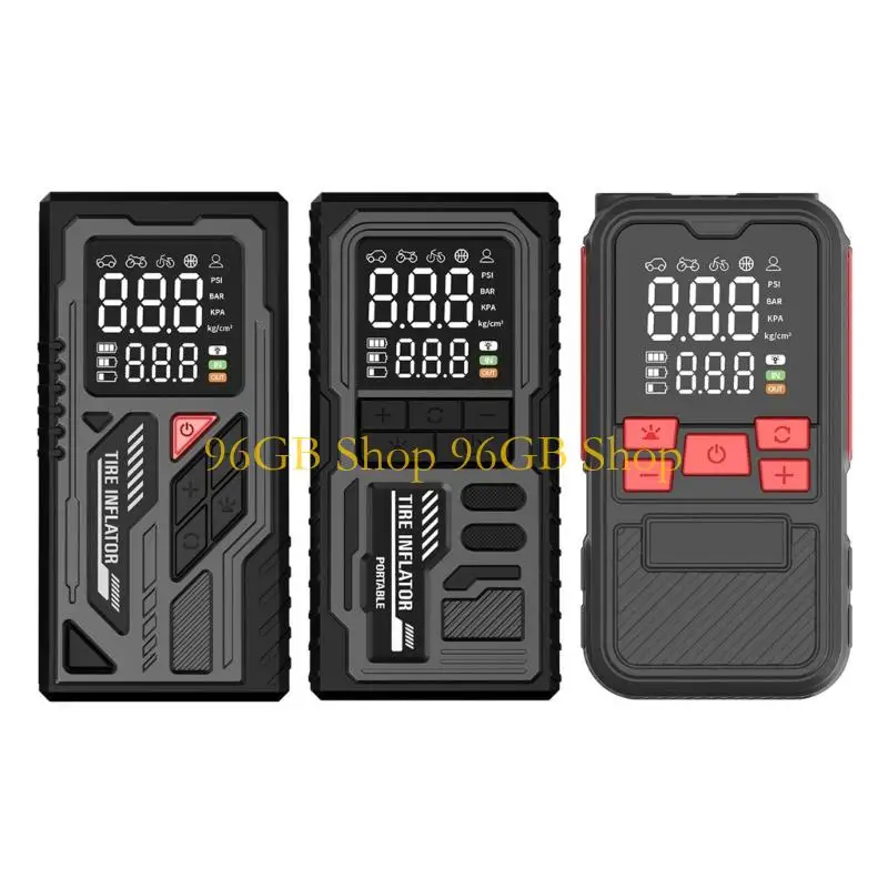 

Электрический насос двойного назначения, 96 ГБ, компактный размер, друг для путешествий, для шин, спортивного снаряжения