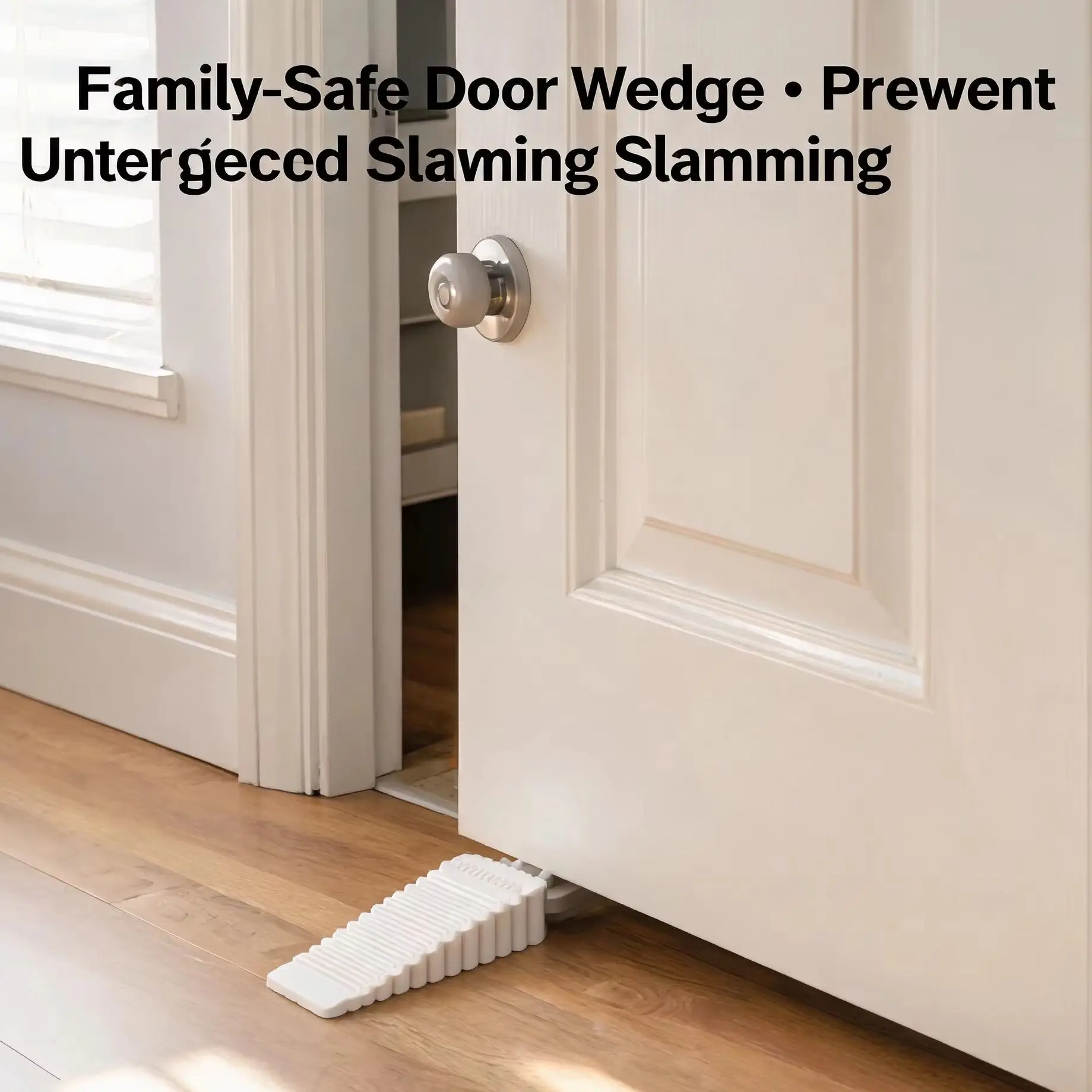 Silicone Door Stop Wedge Safety Stoppers Reusable Shock Absorbent Home Office Anti-Folder Hand Door Stopper Anti-collision Stop