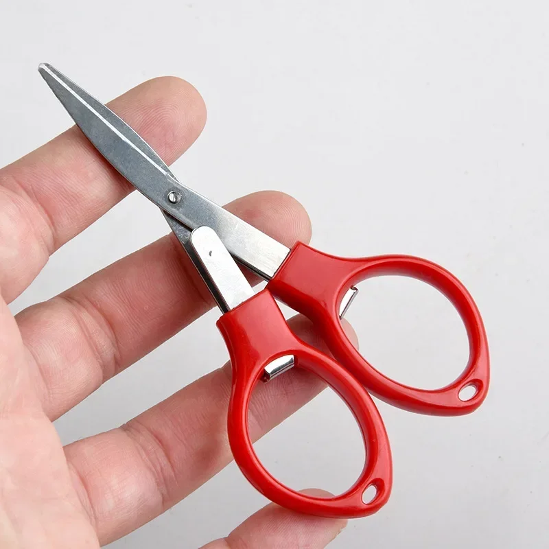 3pcs Portable Folding Scissors Carbon Steel  Line Cutting Tools Mini Hand Tool Supplies Multifunctional Needlework Scissors