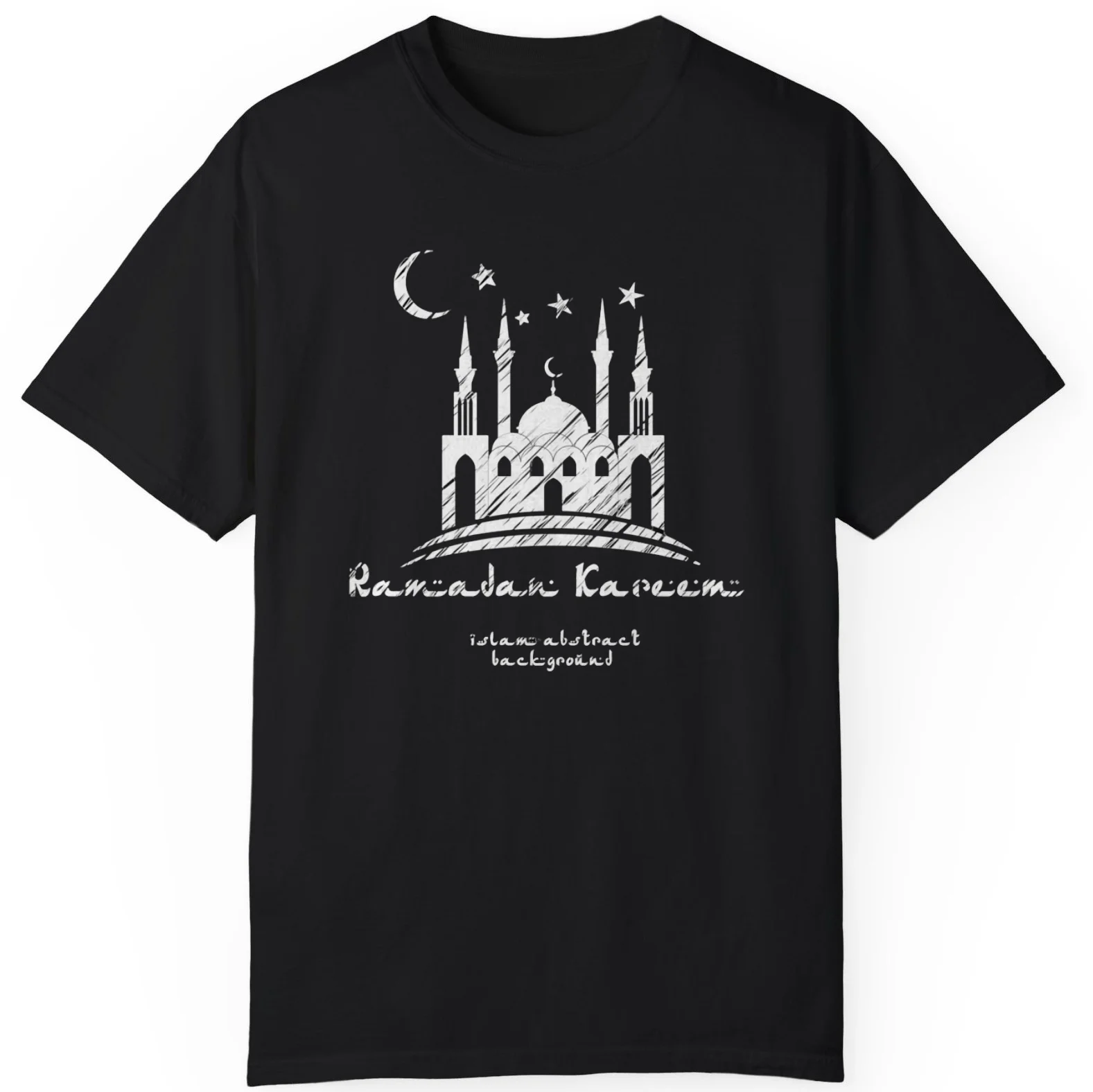 T-shirt Unisex regalo speciale Muharram con citazione Ramadan nera S-5XL