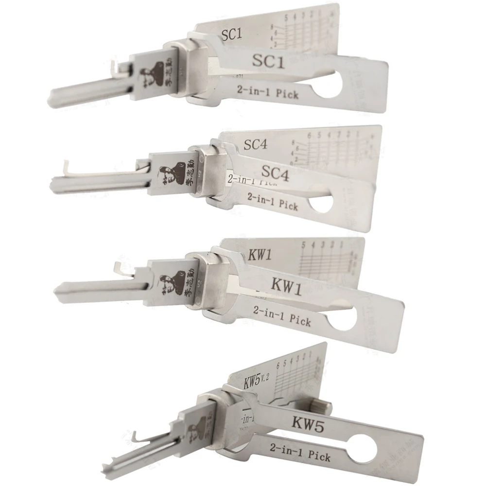 

1Pcs Precision Unlocking Tools Lock Decoder Lishi 2-in-1 Key Locksmith Tools SS001Pro SS002Pro SC1 SC4 KW1 KW5