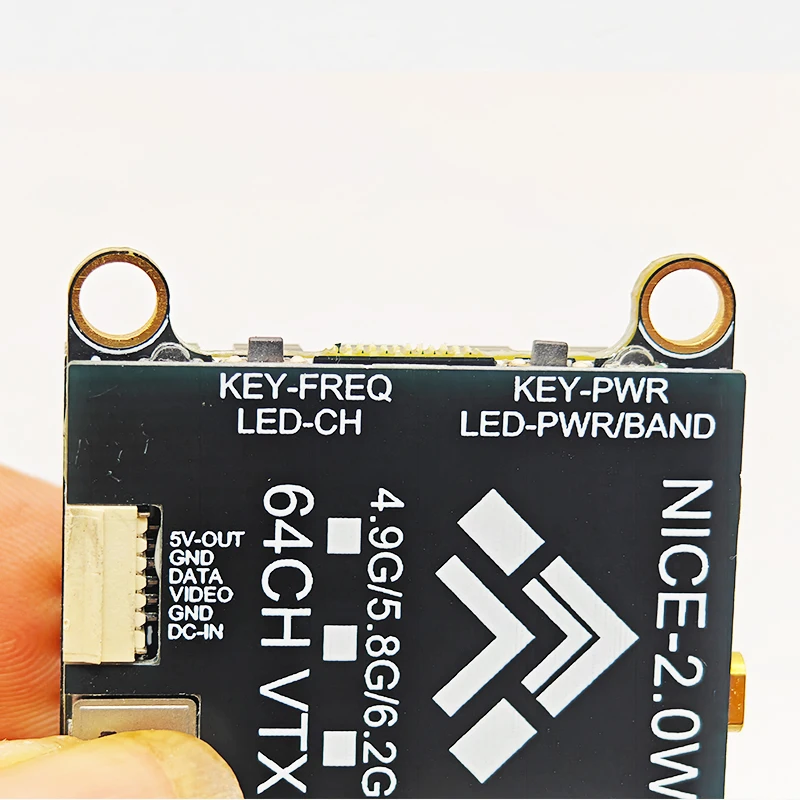 4.9G 5.8G 6.2G 2W VTX Transmitter 2000mw FPV Long Voyage VTX For RC FPV Drone Airplane / Quadcopter