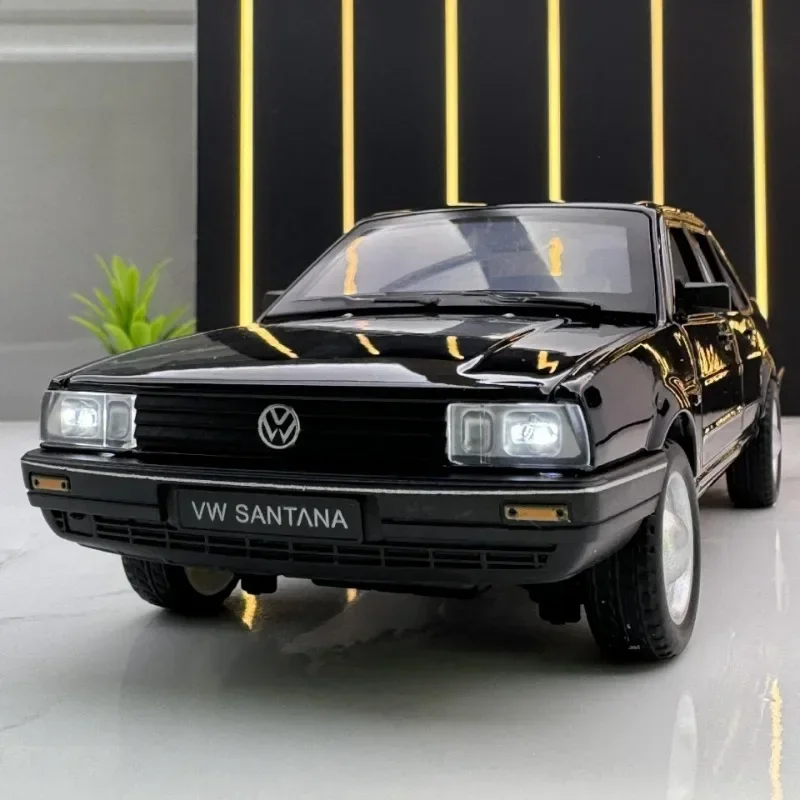 1:24 Volkswagen Santana hohe Simulation Druckguss Metall legierung Modell auto Sound Licht zurückziehen Sammlung Kinder Spielzeug Geschenke