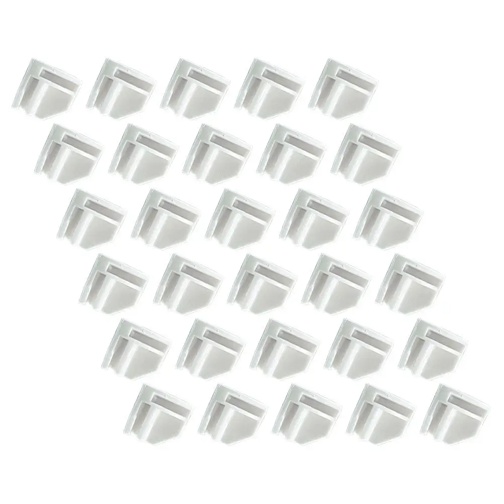 50pcs Semicircle Clip Modular Wire Cube Connectors for Plastic Storage Organizer, Easy Assembly Shoe Shelf & Closet