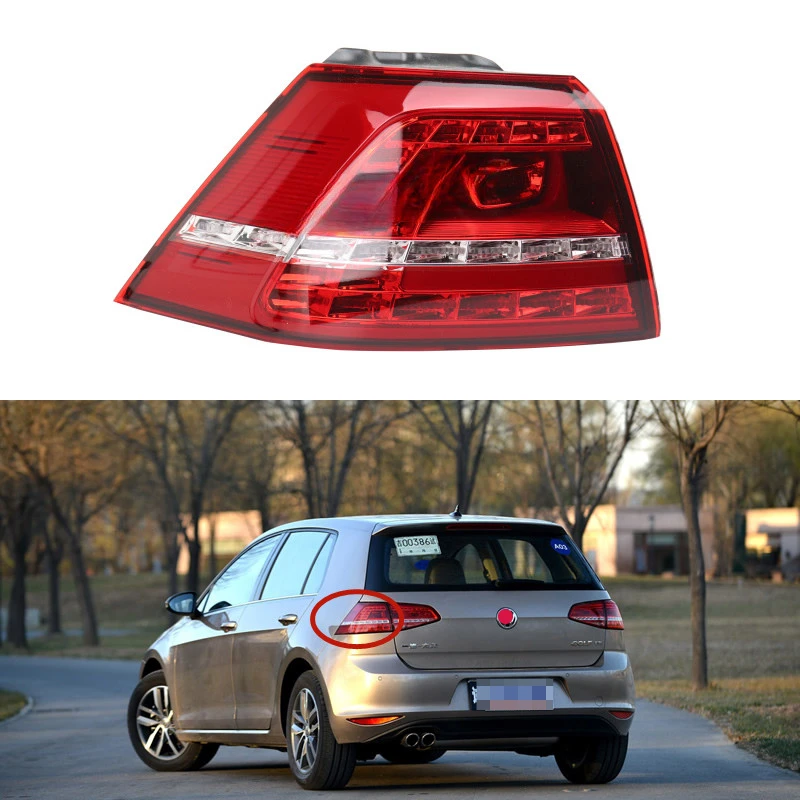 

For Volkswagen Golf 7 2013-2017 Car Accessories LED Tail Light Assembly Brakel lamp Parking Light Replace The Original Rear lamp