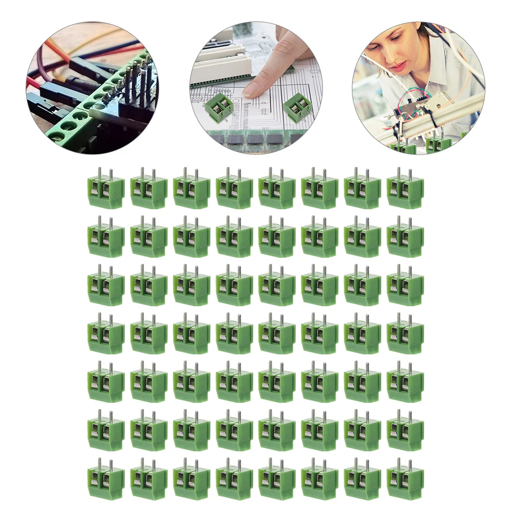 80 قطعة محطات المسمار موصل نحاسي صغير خفيف الوزن PCB لتقوم بها بنفسك كتلة كهربائية مستقيم دبوس كتل طرفية جهاز