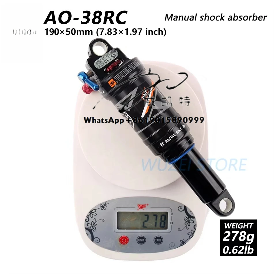 AO-38RC MTB DH велосипедная катушка задний амортизатор 165/190/200/210 мм горный велосипед мягкий задний амортизатор