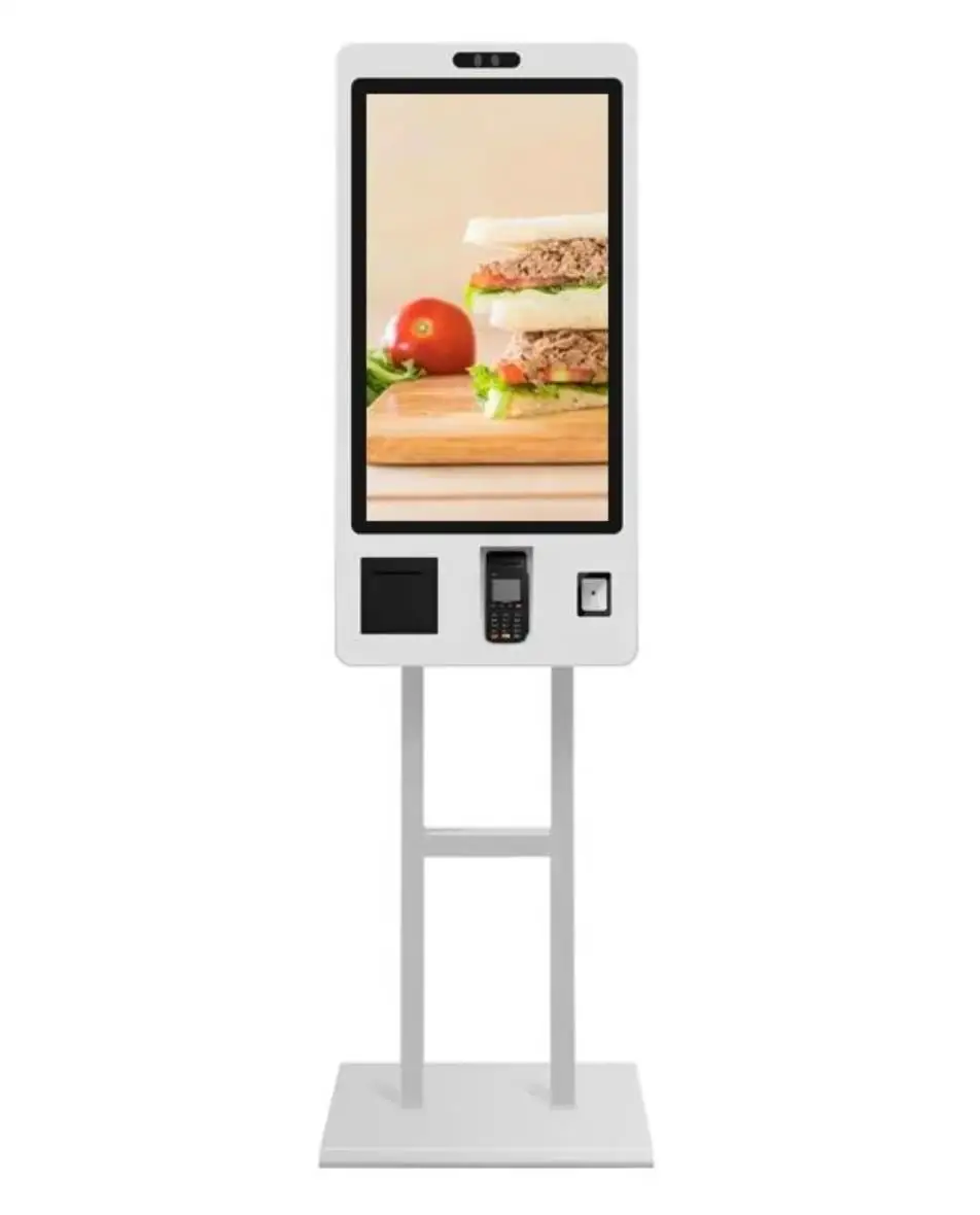 كشك طلب الدفع للخدمة لماكدونالدز/مطعم OEM 32 بوصة طلب الطعام كشك شاشة تعمل باللمس نظام نقاط البيع آلة الدفع الذاتي ذاتية #2
