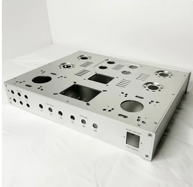 All-Aluminum Push-Pull Chassis DIY Power Amplifier Enclosure Preamp Preamplifier Audio Case Box with Custom Service