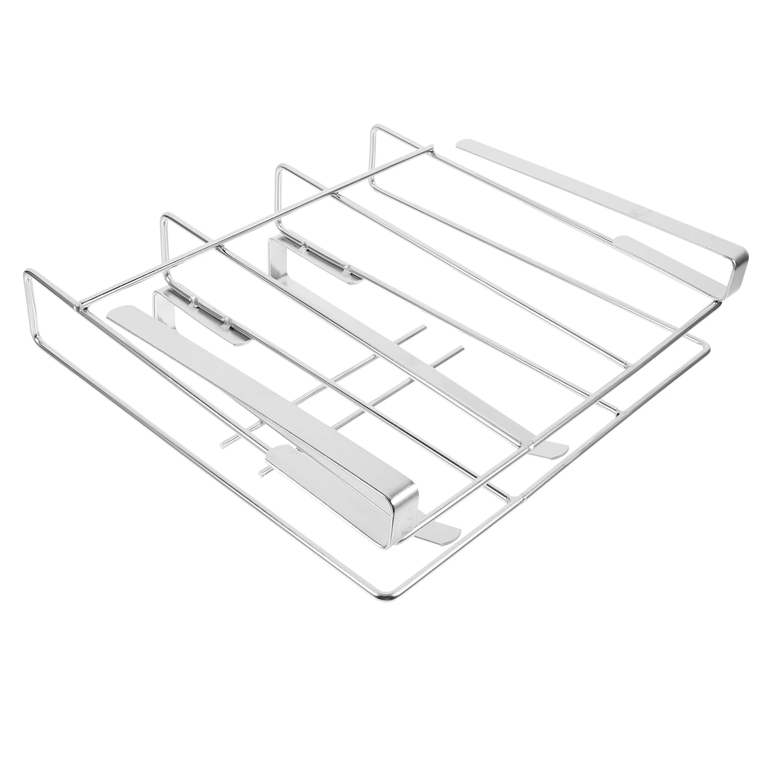 

Stainless Steel Cutting Board Holder Silver Rack for Countertop Vertical Cabinets Chopping ganizer Metal Shelf Storage Solution