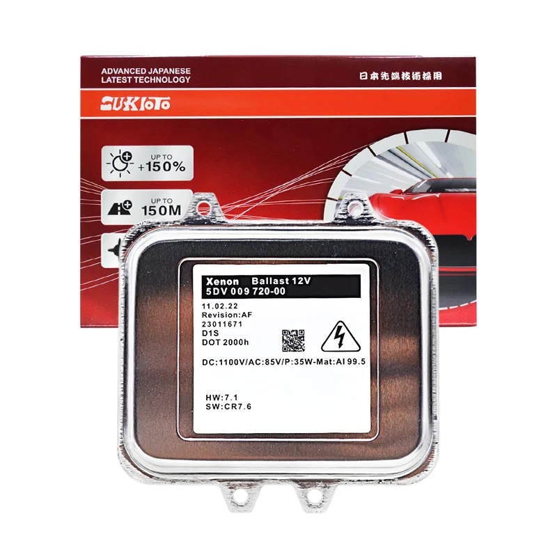 

2024 SUKIOTO GENUINE D1S Car Headlight HID Xenon Ballast 5DV009720-00 5DV 009 720 00 5DV00972000 For Opel Astra J Insignia