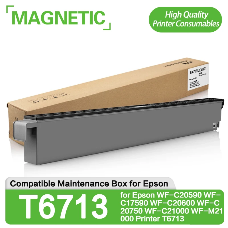 For Epson T6713 maintenance Box for Epson WF-C20590 WF-C17590 WF-C20600 WF-C20750 WF-C21000 WF-M21000 Printer T6713 ( 1 Piece )