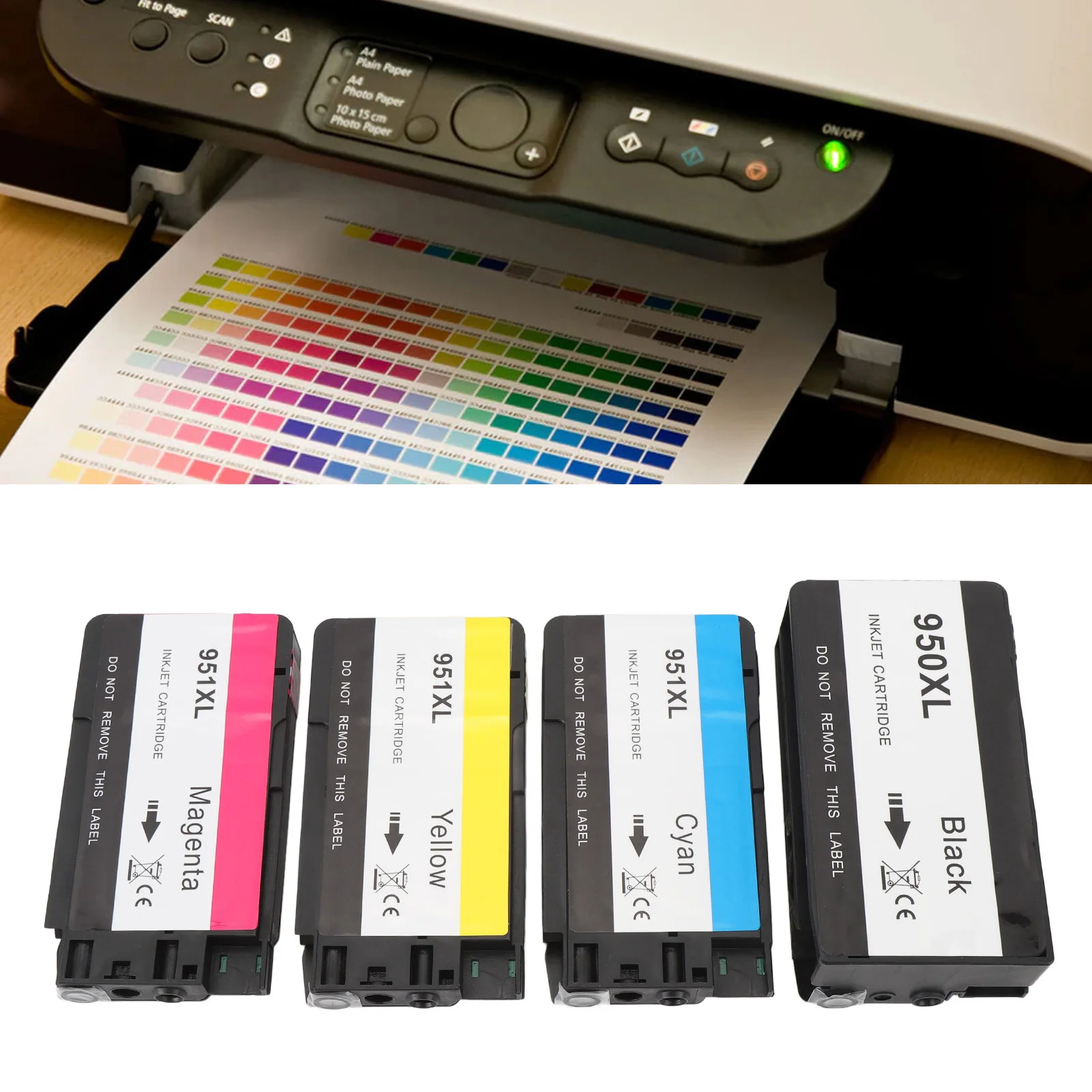 

4 Color Ink Cartridges Printing Ink Cartridge Replacement Printer Accessories for 8610 8620 8625 8630 8640 8650 8660 Printers