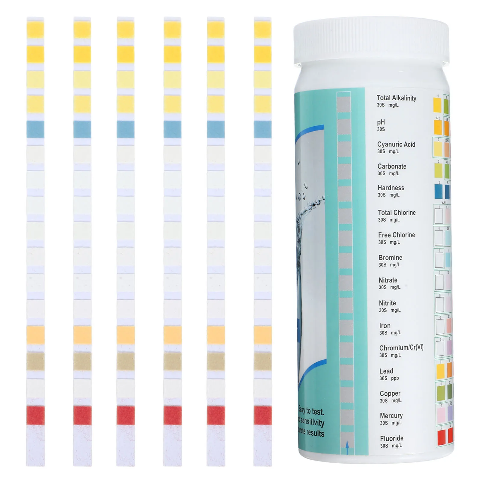 

100pcs Strips For Drinking Water Quality Drinking Water Test Testing Home Use Portable Testing Tools Fast Results Kit
