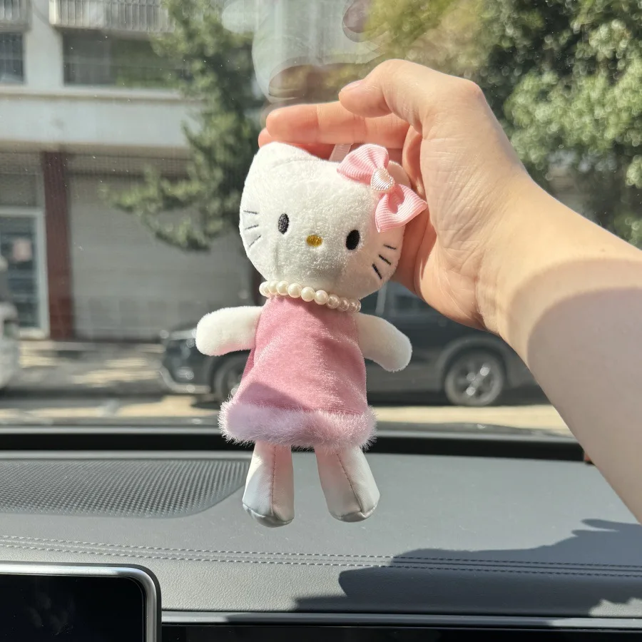 Cartoon For Kt Plush Keychain Bag Accessory Cute Girl Christmas Gift Doll Bag Charm Keychain Doll Toy