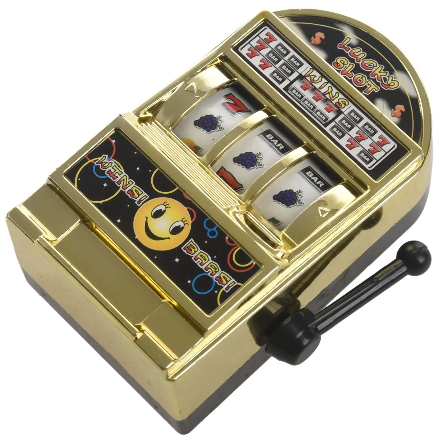 AS96-Mini Casino Jackpot Fruit Slot Machine Money Box Game For Kids Adult Decompression Slot Machine