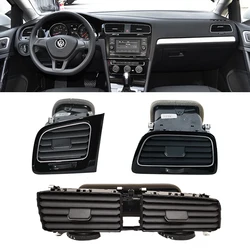 For VW Golf 7 7.5 MK7 MK7.5 2013-2019 Car Front Dashboard Central A/C Air Conditioner Outlet Air Conditioning Vents Frame